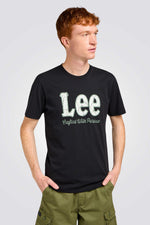 טישירט בצבע שחור עם לוגו 