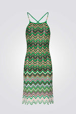 שמלה סרוגה בצבע ירוק