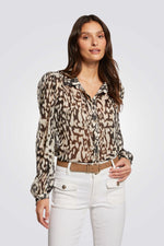 חולצה עם הדפס מנומר