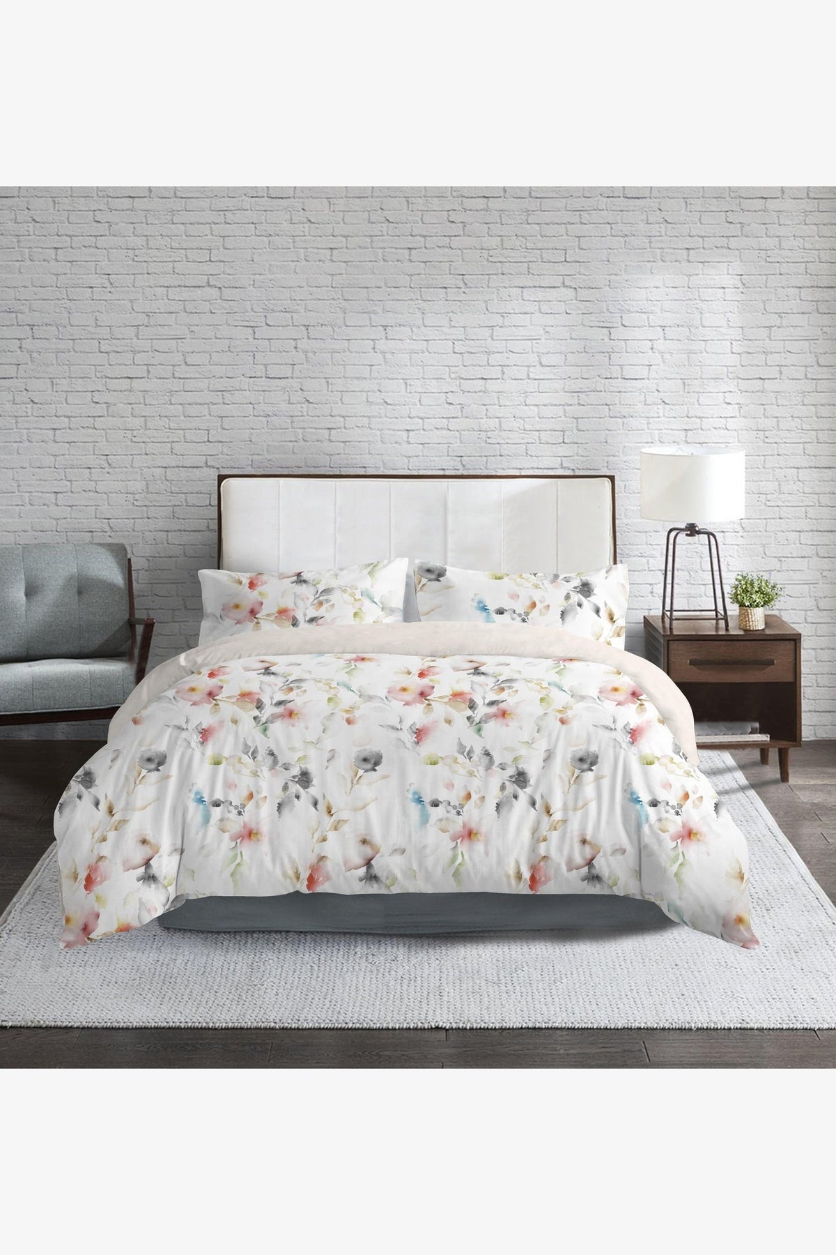 סט מצעים קינג סייז 200/200 ס"מ כותנה סאטן דגם Lena - MASHBIR//365