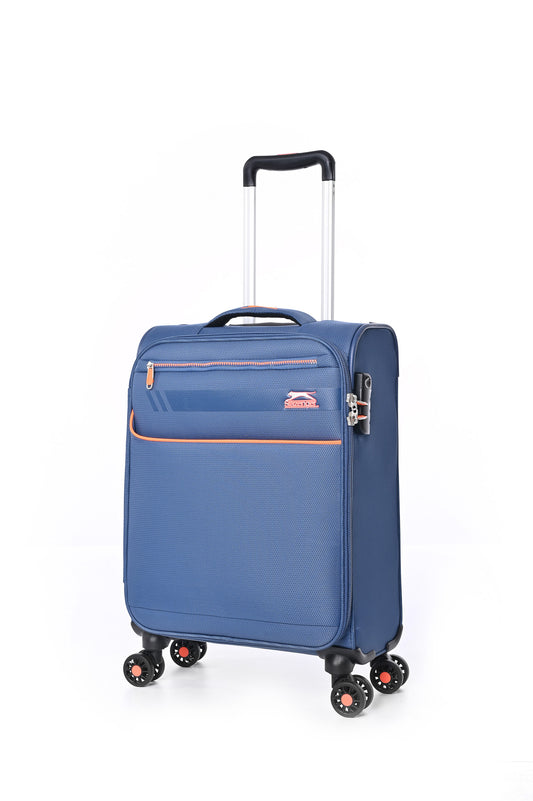 מזוודה טרולי עלייה למטוס ''18.5 דגם BARCELONA בצבע כחול