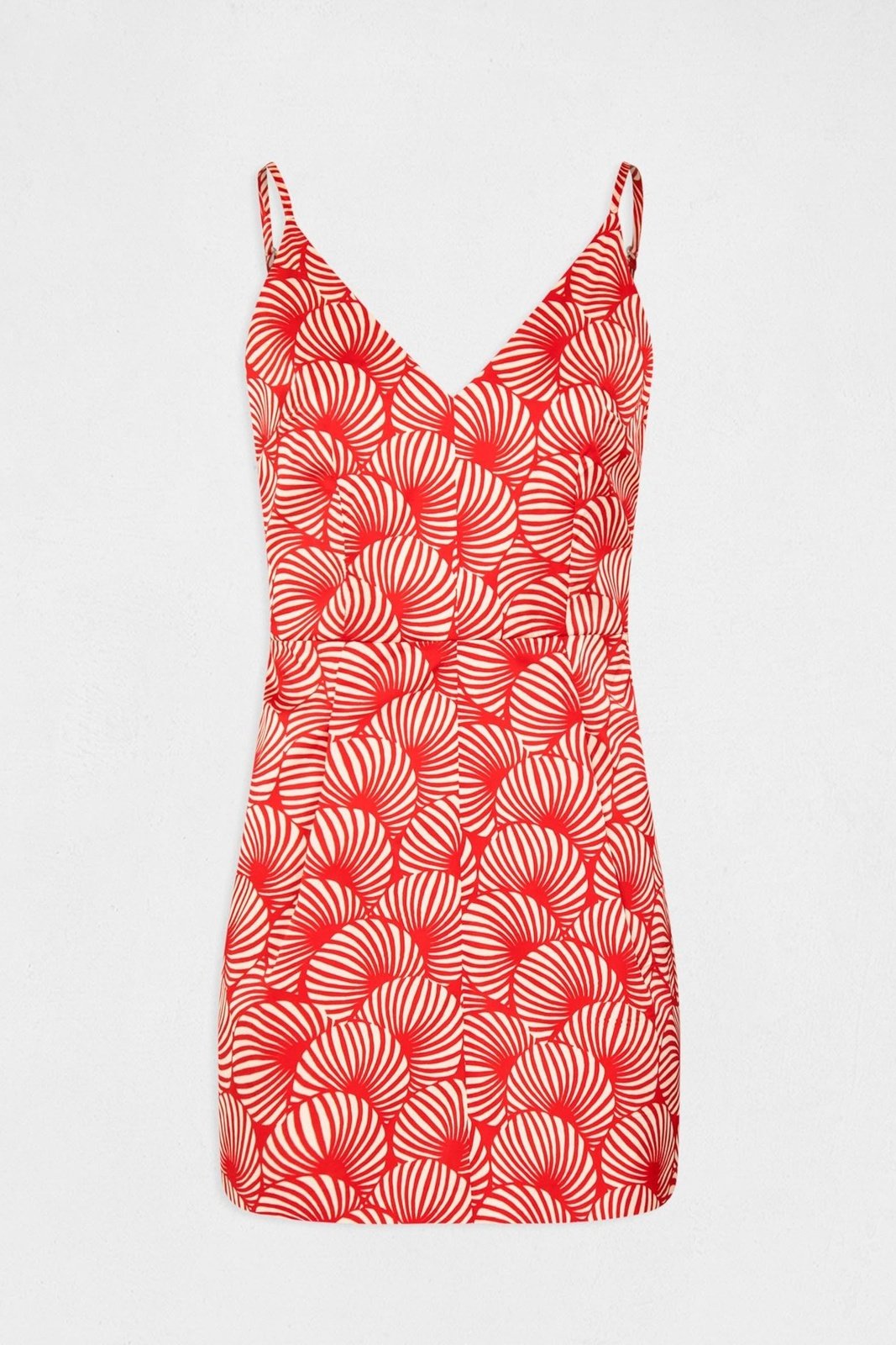 שמלת מיני עם רצועות דקות בצבע אדום - MASHBIR//365