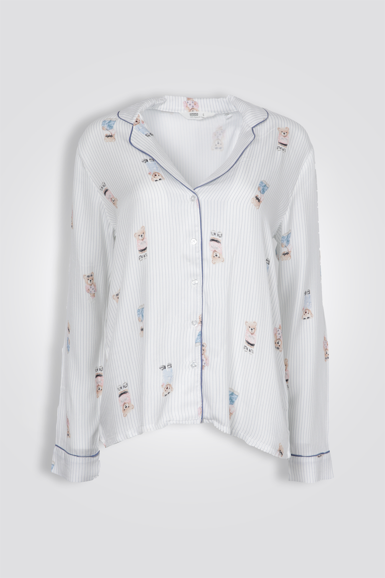 סט פיג'מה מכופתרת טדי | דלתא