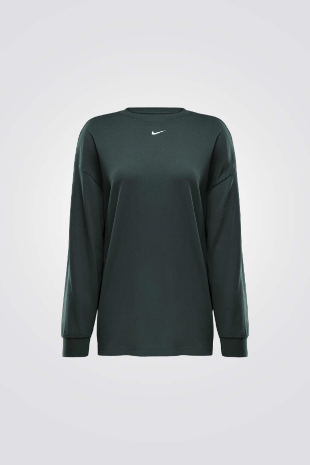 טישירט ESSENTIAL בצבע ירוק לנשים