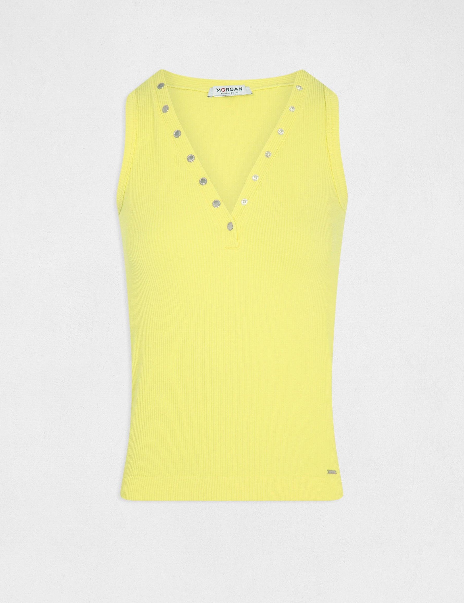 גופיית סריג בצבע צהוב - MASHBIR//365