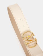 חגורת אבזם M בצבע בז' - MASHBIR//365