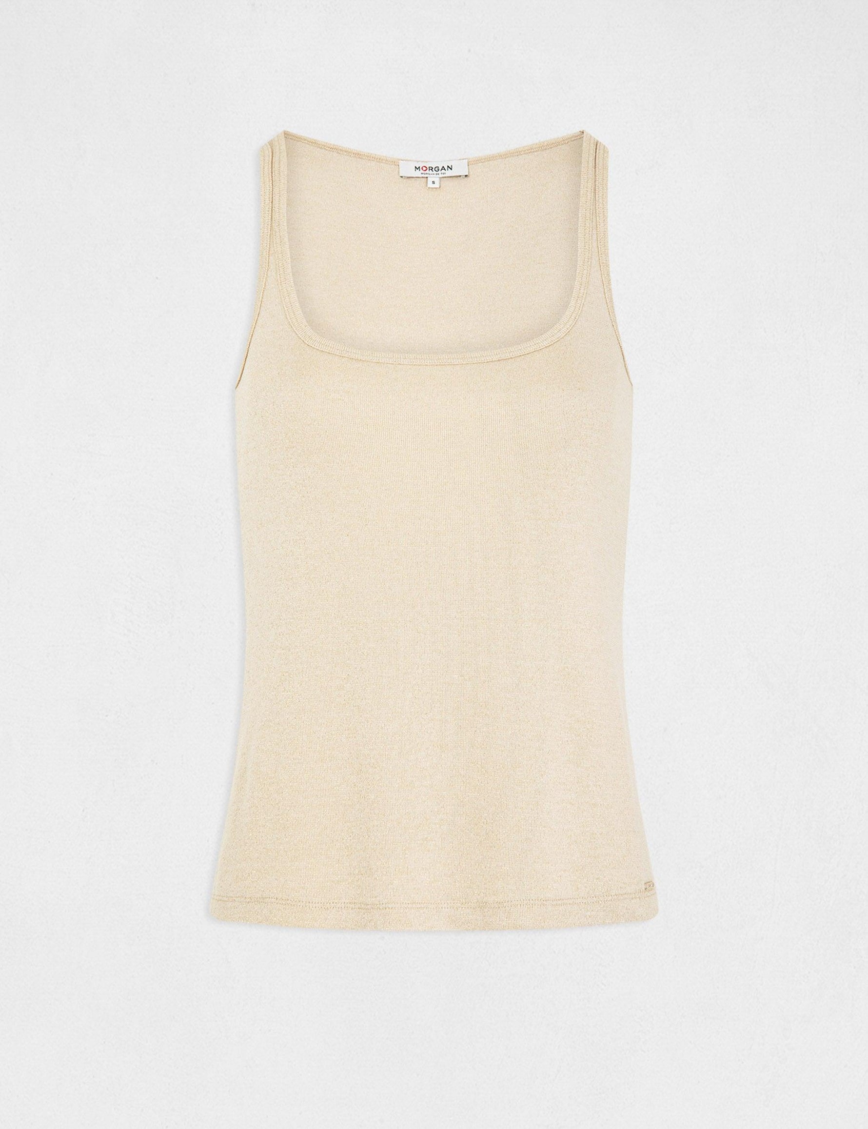 גופייה מנצנצת לנשים בצבע אבן - MASHBIR//365