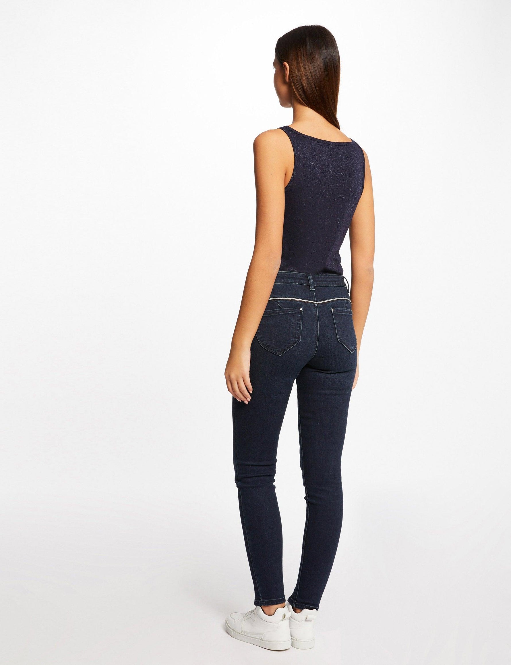 גופייה מנצנצת לנשים בצבע נייבי - MASHBIR//365