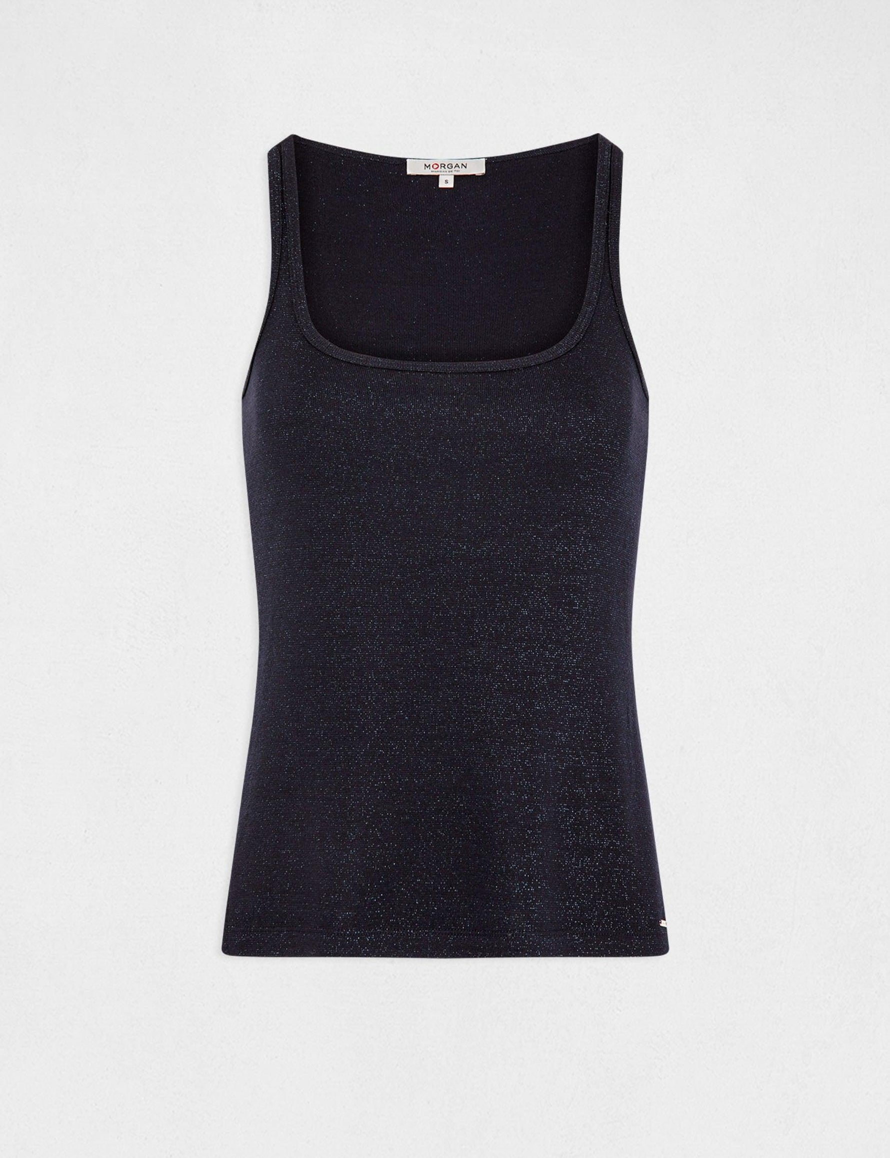 גופייה מנצנצת לנשים בצבע נייבי - MASHBIR//365