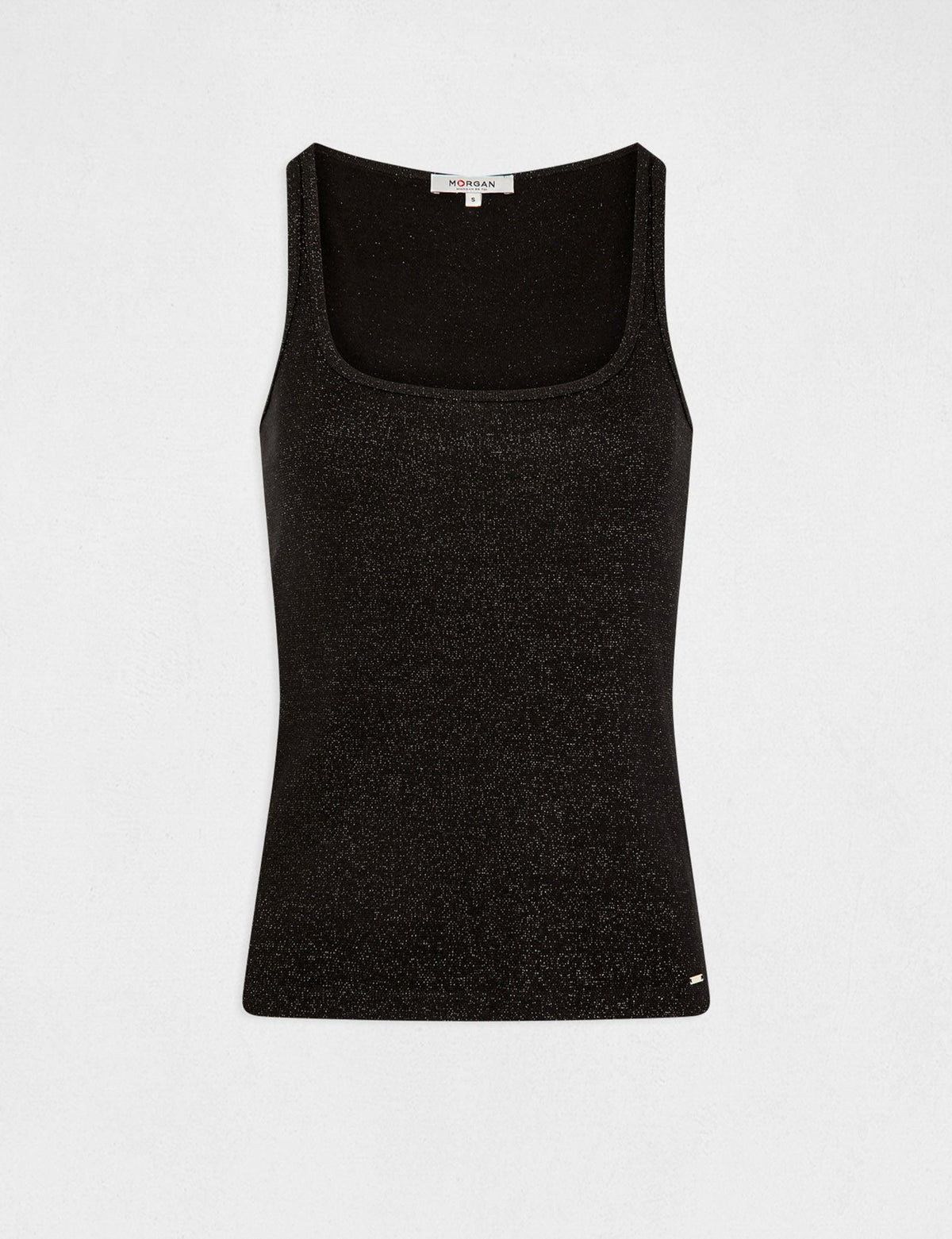 גופייה מנצנצת לנשים בצבע שחור - MASHBIR//365