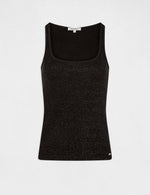 גופייה מנצנצת לנשים בצבע שחור - MASHBIR//365