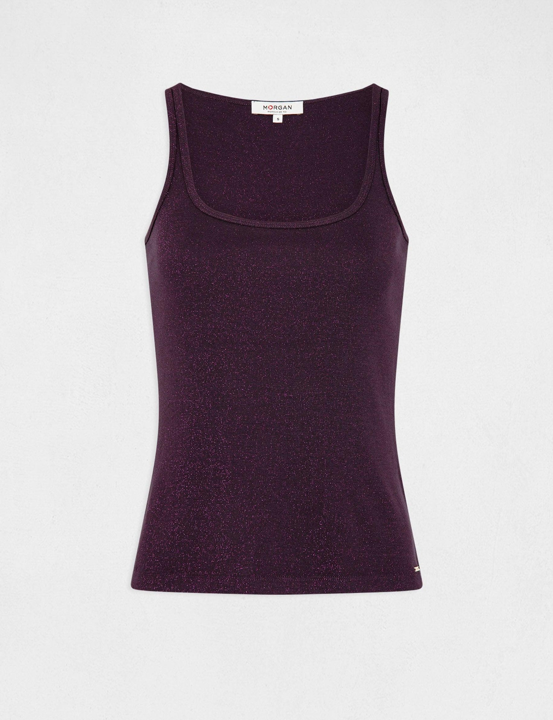 גופייה מנצנצת לנשים בצבע סגול - MASHBIR//365