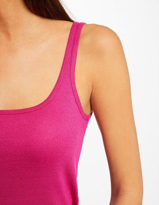 גופייה מנצנצת לנשים בצבע ורוד - MASHBIR//365