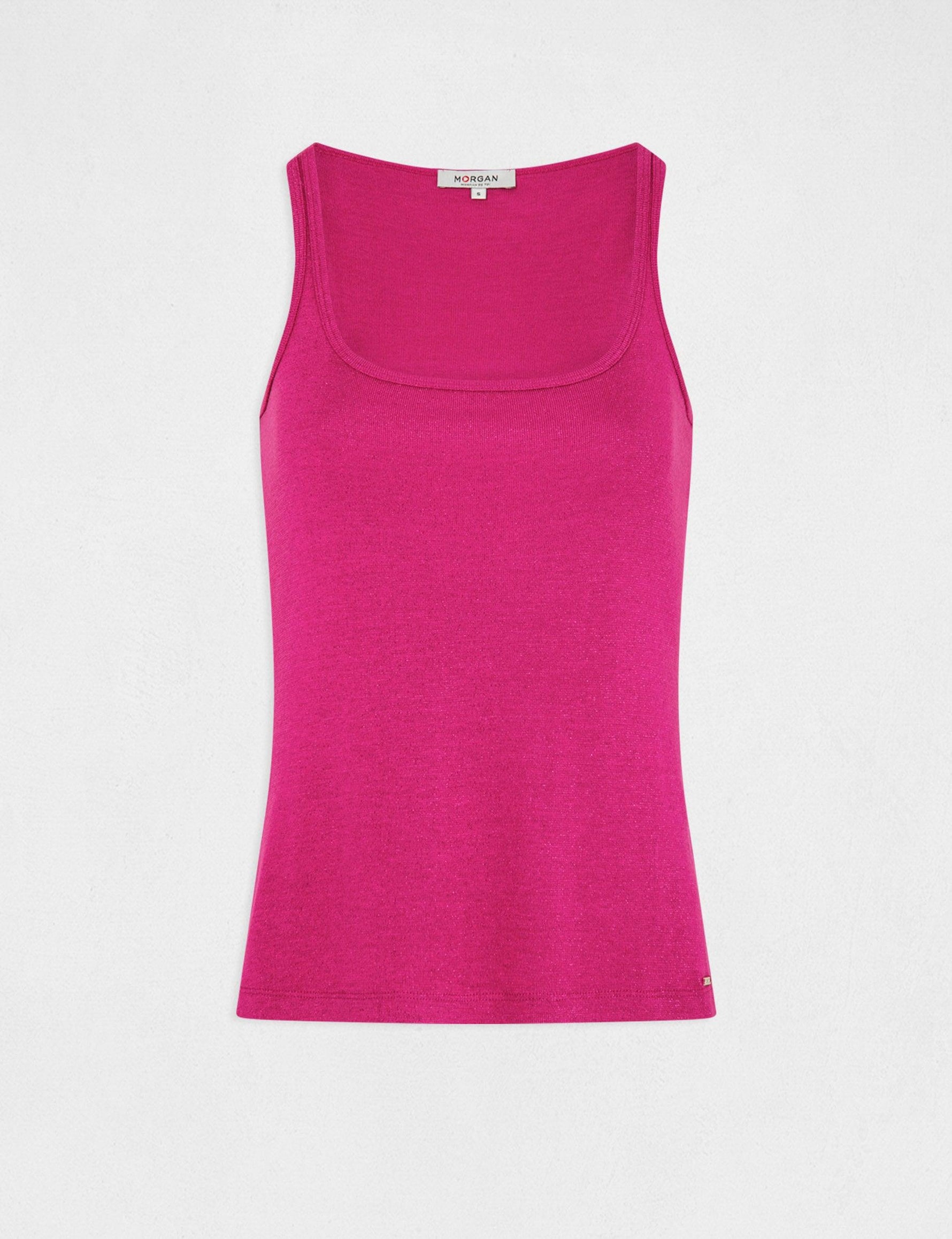 גופייה מנצנצת לנשים בצבע ורוד - MASHBIR//365