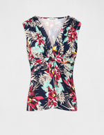 גופיה פרחונית לנשים בצבע נייבי - MASHBIR//365