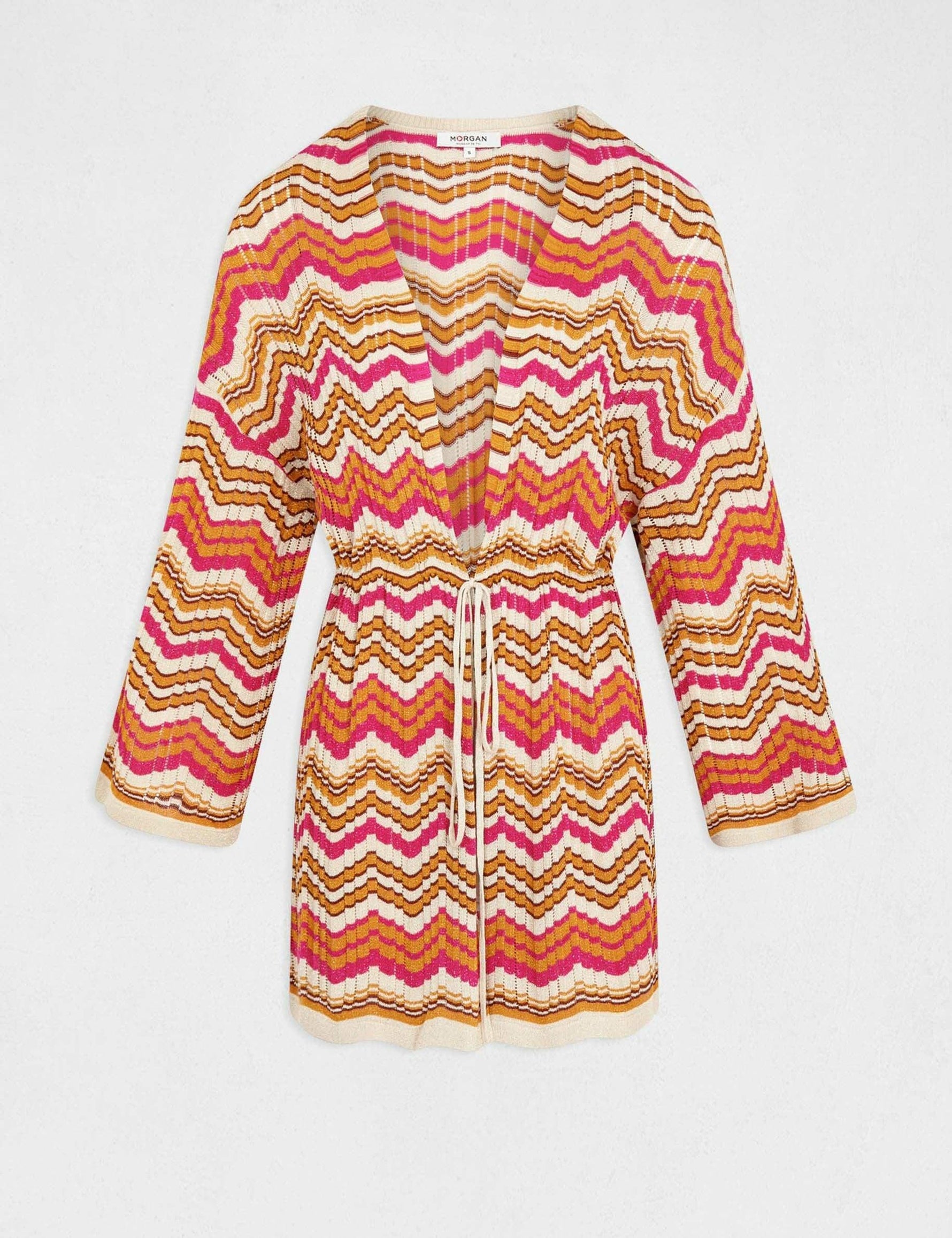 סריג ארוך בשילוב צבעים - MASHBIR//365