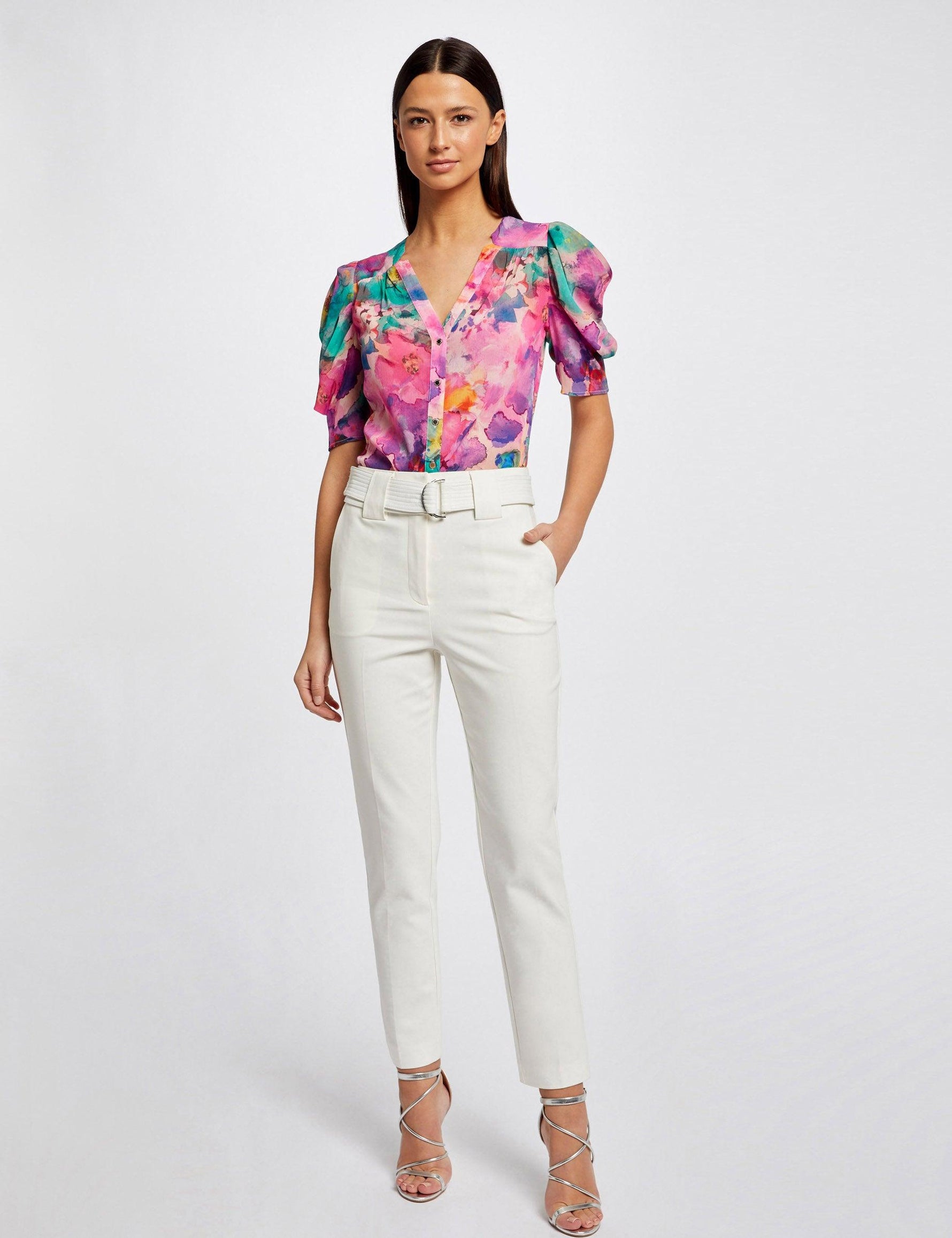 חולצה מכופתרת בהדפס צבעים - MASHBIR//365