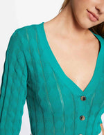 חולצת סריג לנשים בצבע טורקיז - MASHBIR//365