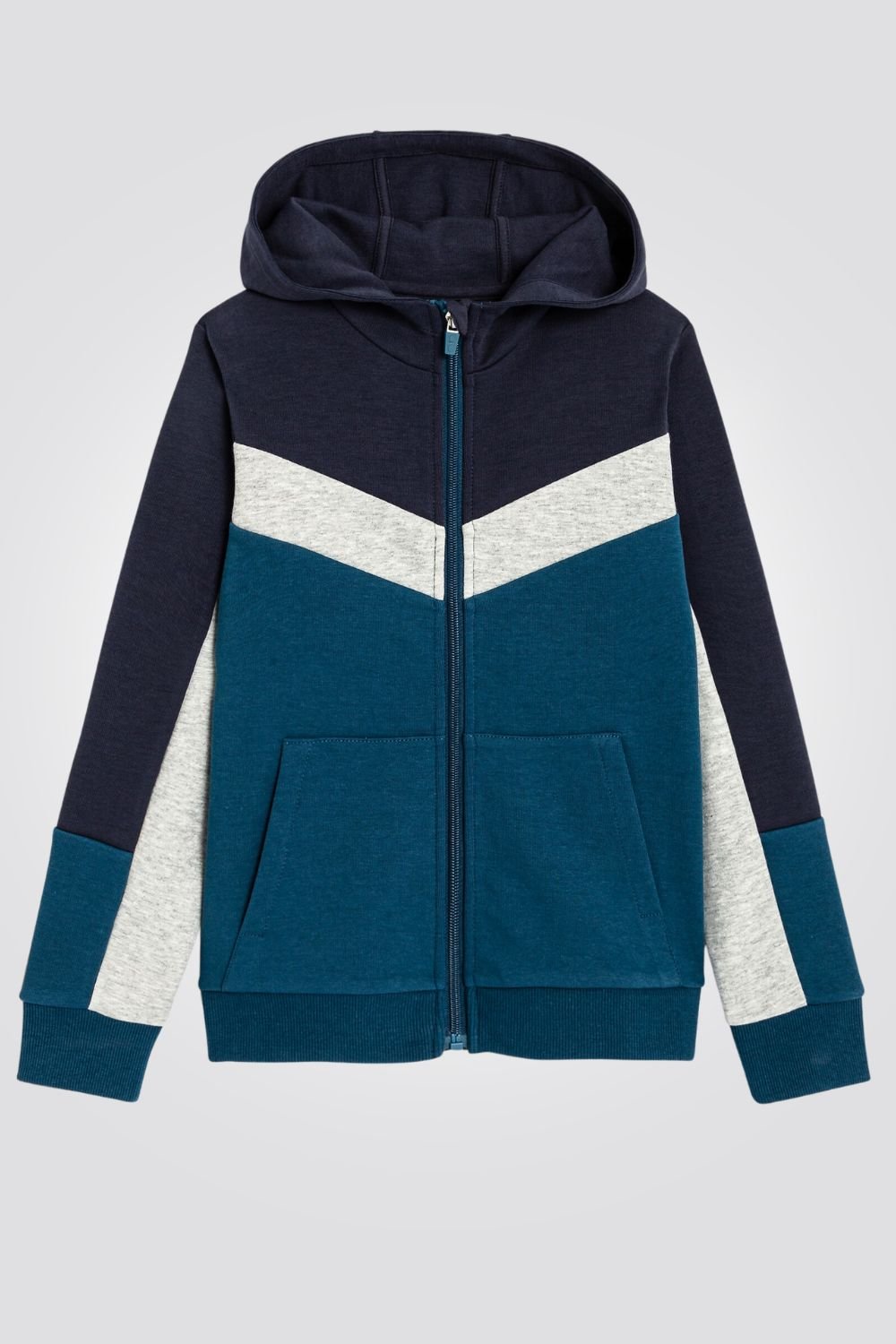 ג'קט קפוצ'ון גווני טורקיז כחול לילדים