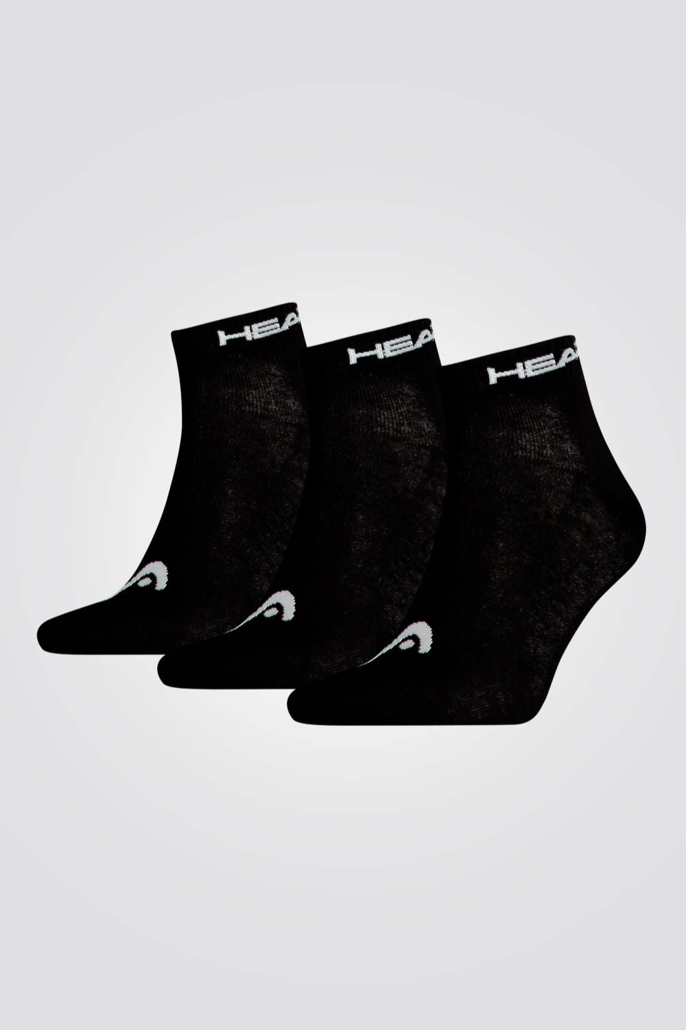 מארז שלישיית גרבי ספורט נמוכות QUARTER 3P UNISEX בצבע שחור