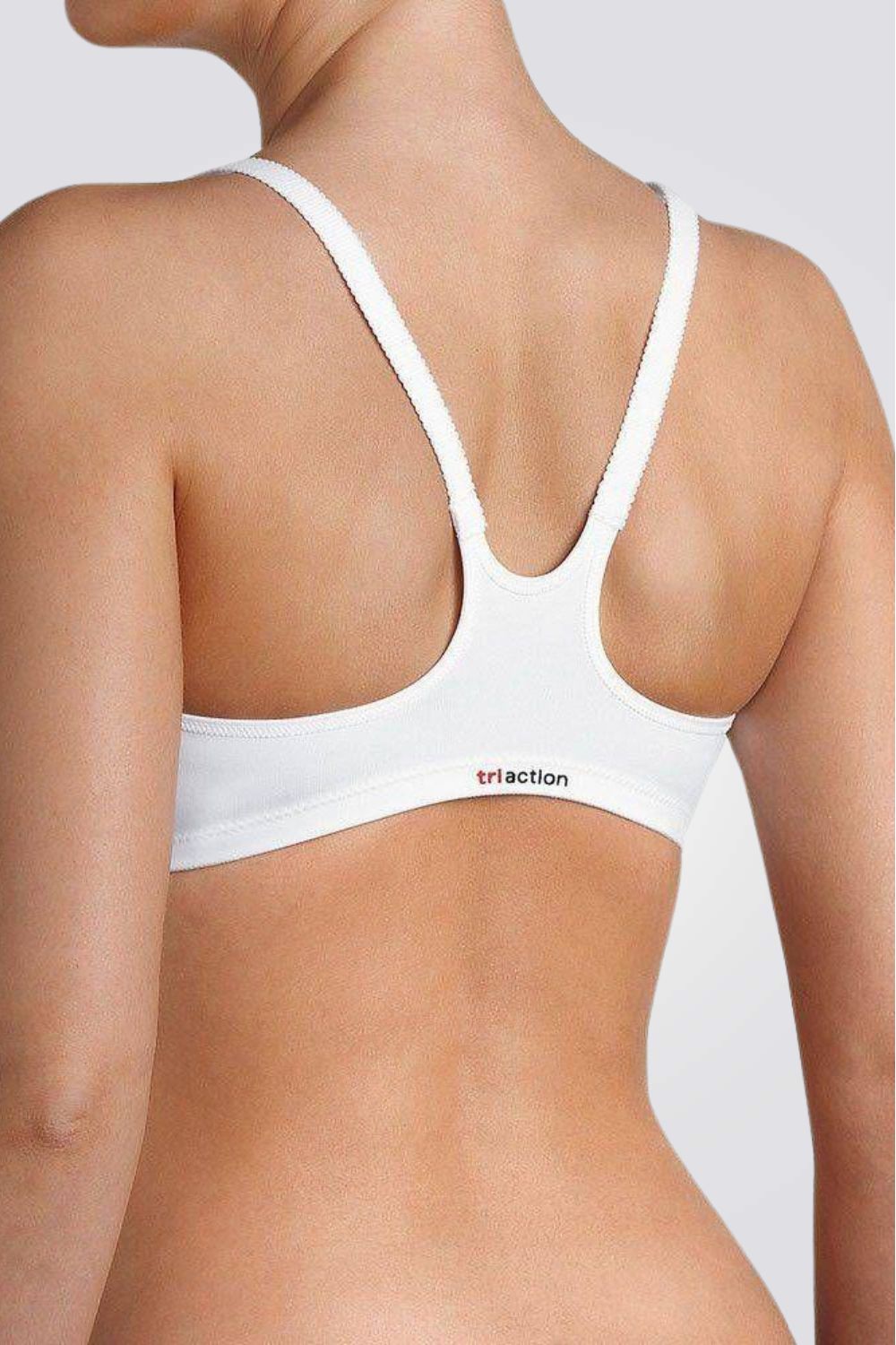 גוזיית ספורט TRI-ACTION FITNESS בצבע לבן