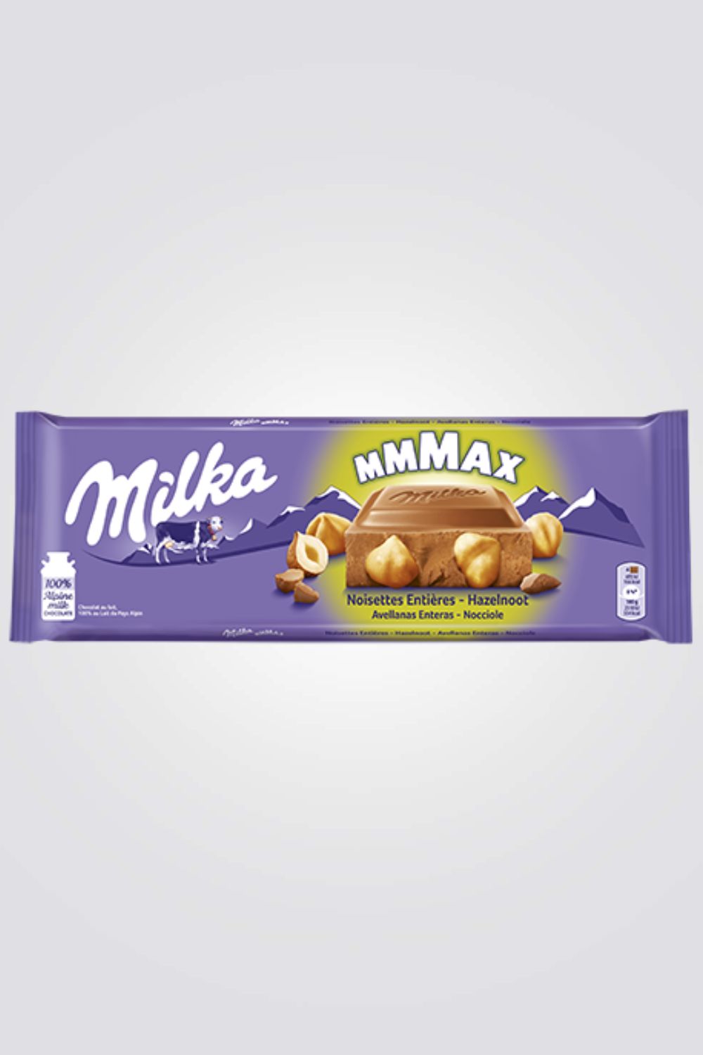 טבלת שוקולד MILKA עם אגוזי לוז