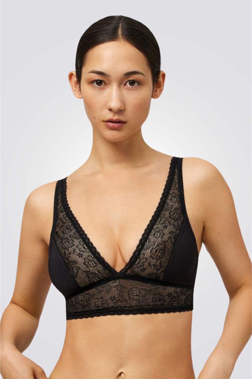 ברלט תחרה בצבע שחור