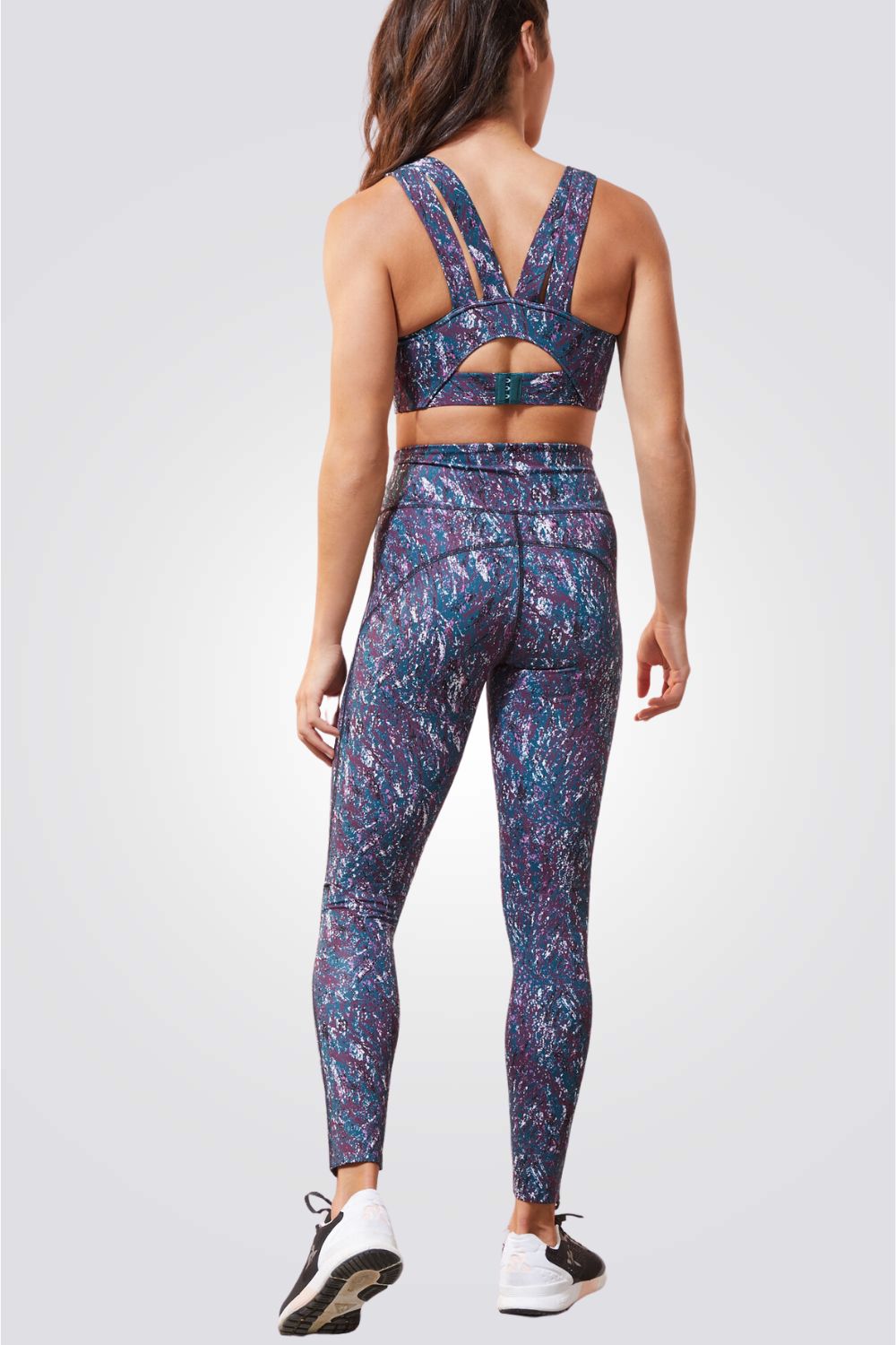 טייץ ספורטיבי ארוך GIALETTE  בשילוב צבעים