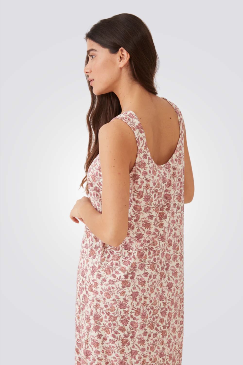 כותונת לילה גופיה בהדפס פרחוני