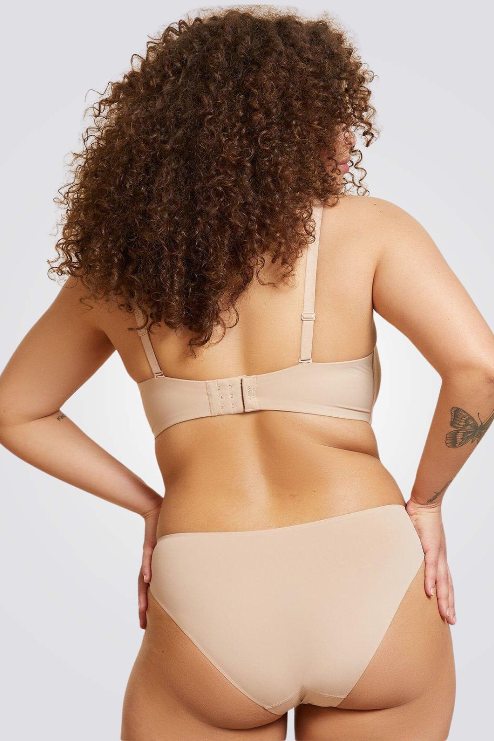 חזיית סטרפלס מיקרופייבר PURE FIT E צבע גוף