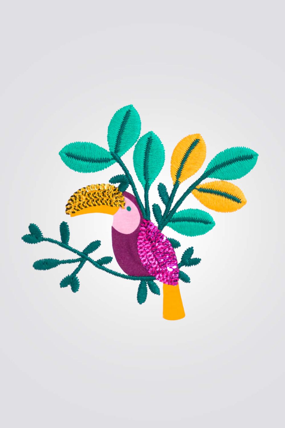 חולצה לתינוקות בצבע לבן עם הדפס תוכי