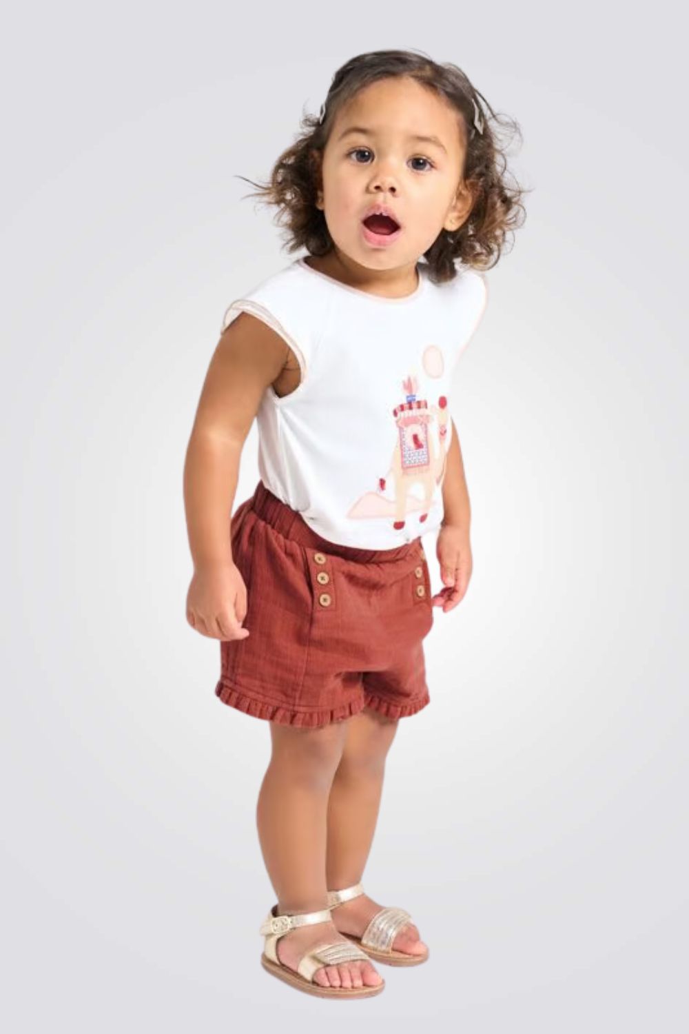 מכנסיים לתינוקות בצבע חום אדמה