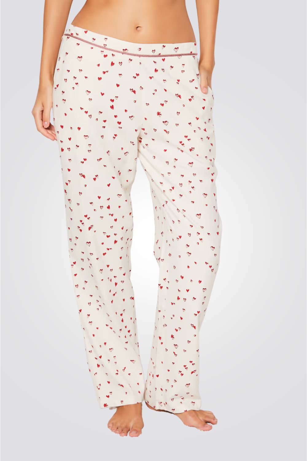 מכנסי פיג'מה ארוכים GAETAN בהדפס נקודות