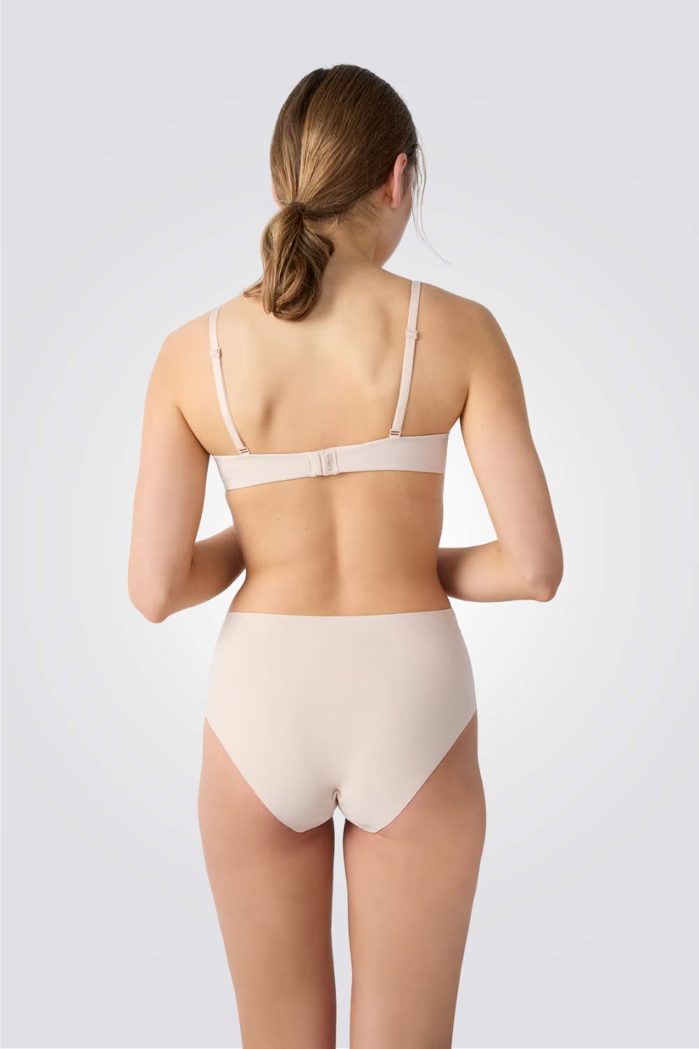 תחתוני בקיני גבוהים PURE FIT בצבע ורוד בהיר