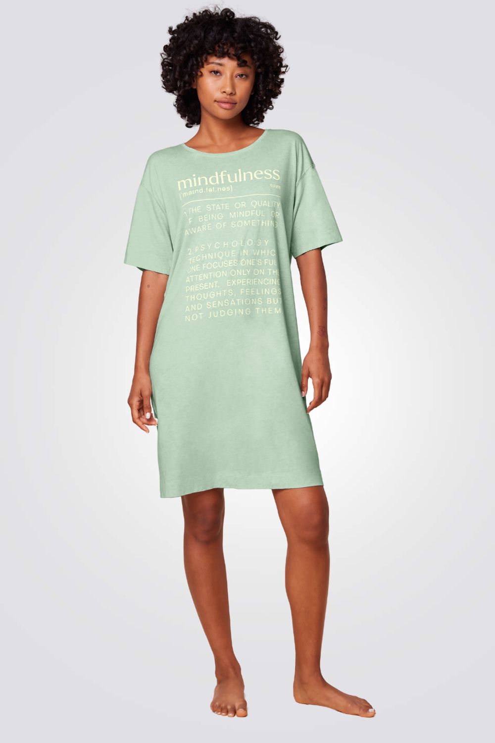 כותונת לילה Nightdresses NDK SSL 10 CO MD בצבע ירוק