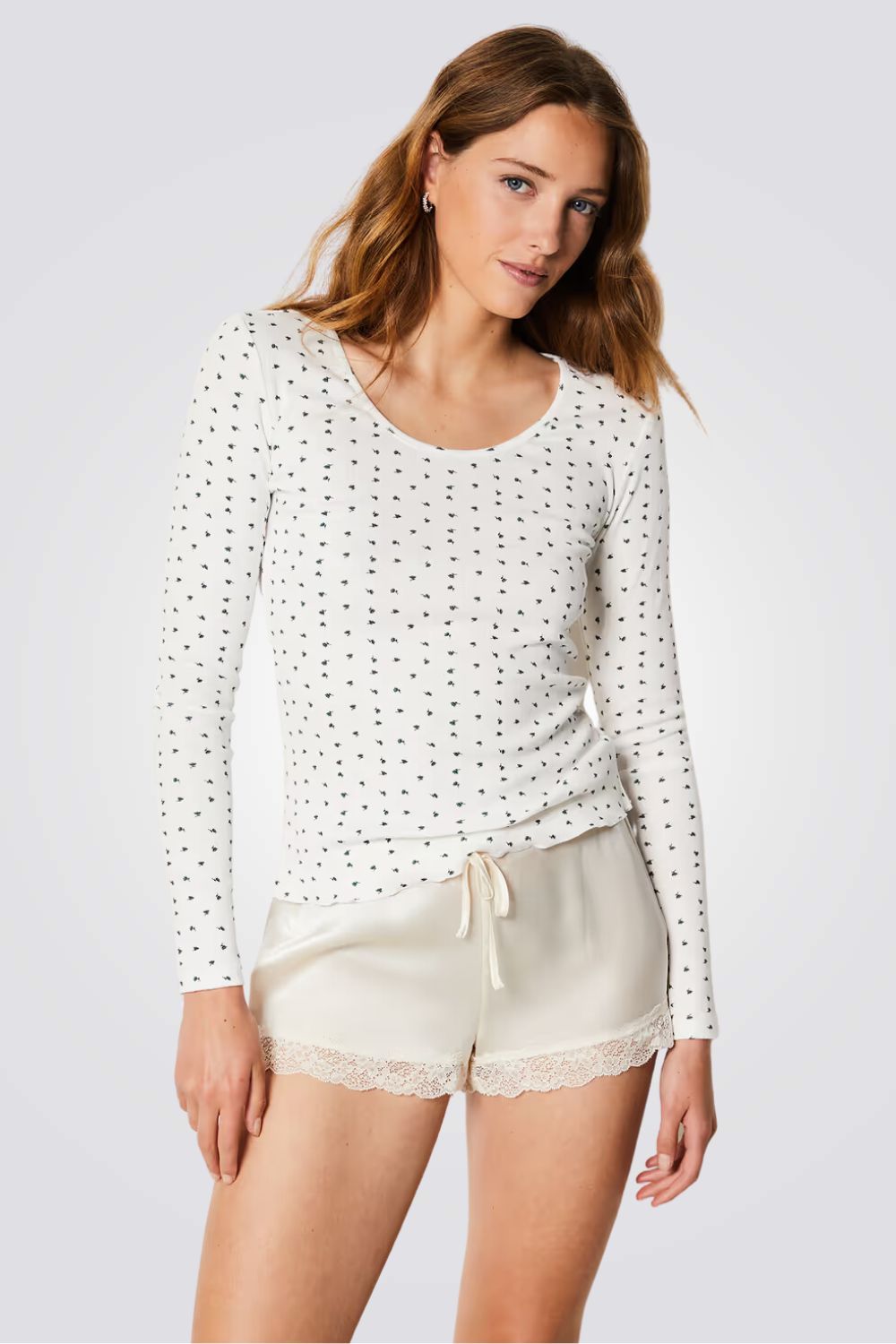 חולצת פיג'מה WILDY עם שרוולים ארוכים