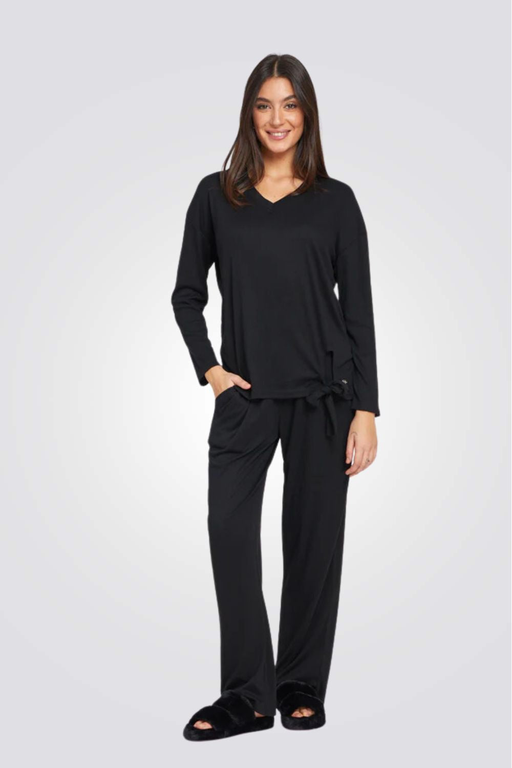 חליפת פנאי ריב עם קשירת צד