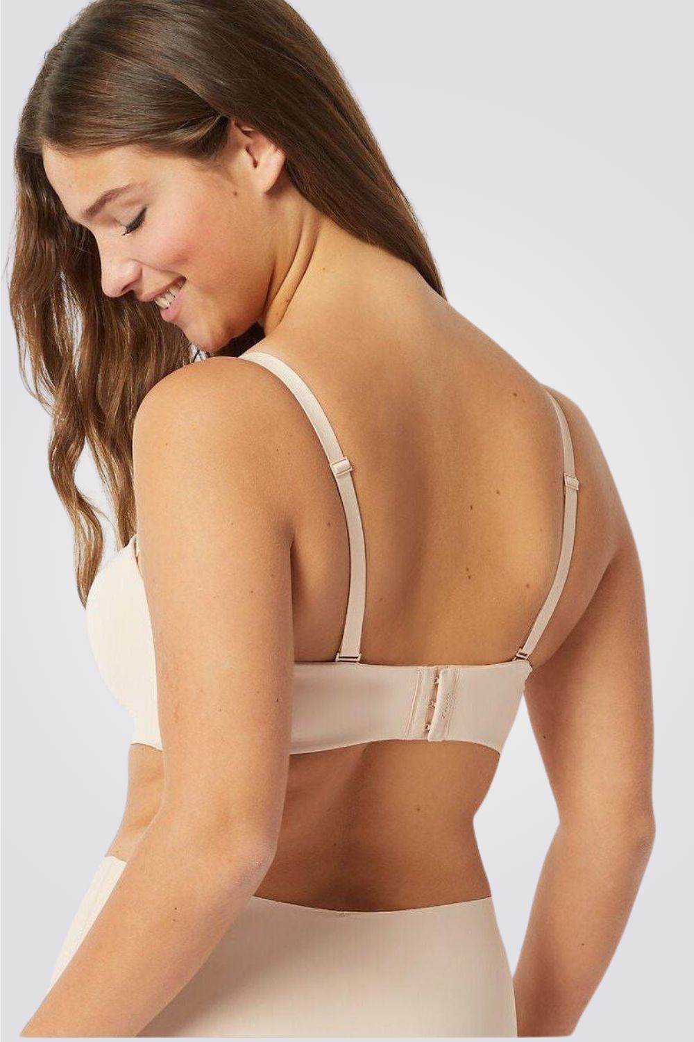 חזיית סטרפלס מיקרופייבר PURE FIT צבע גוף