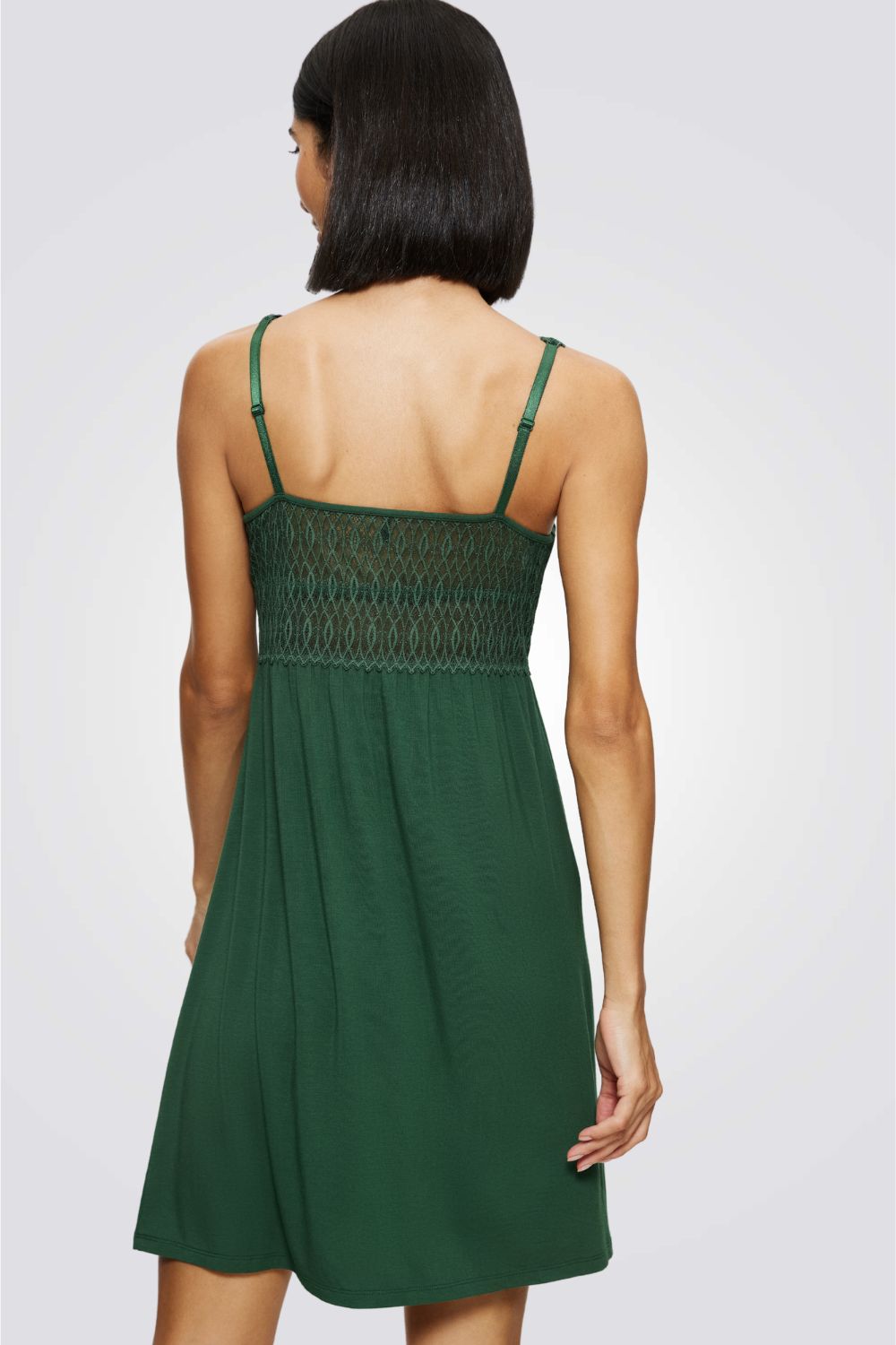 כותונת לילה Aura Spotlight NDK 03 X בצבע ירוק כהה