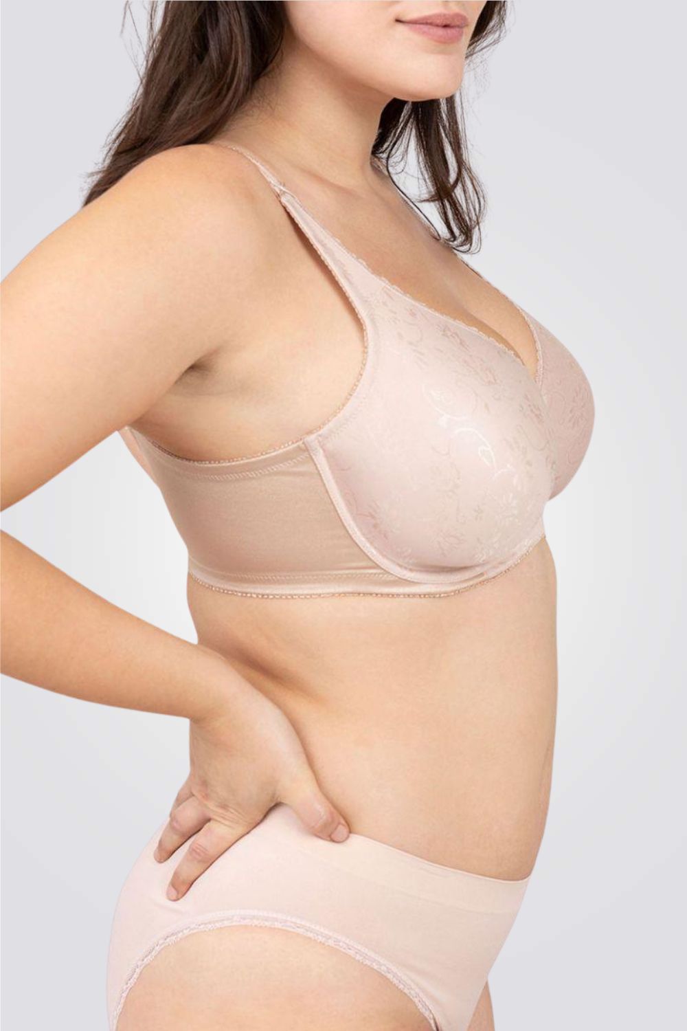 חזיית מינימייזר ללא ריפוד עם ברזלים | פמינה