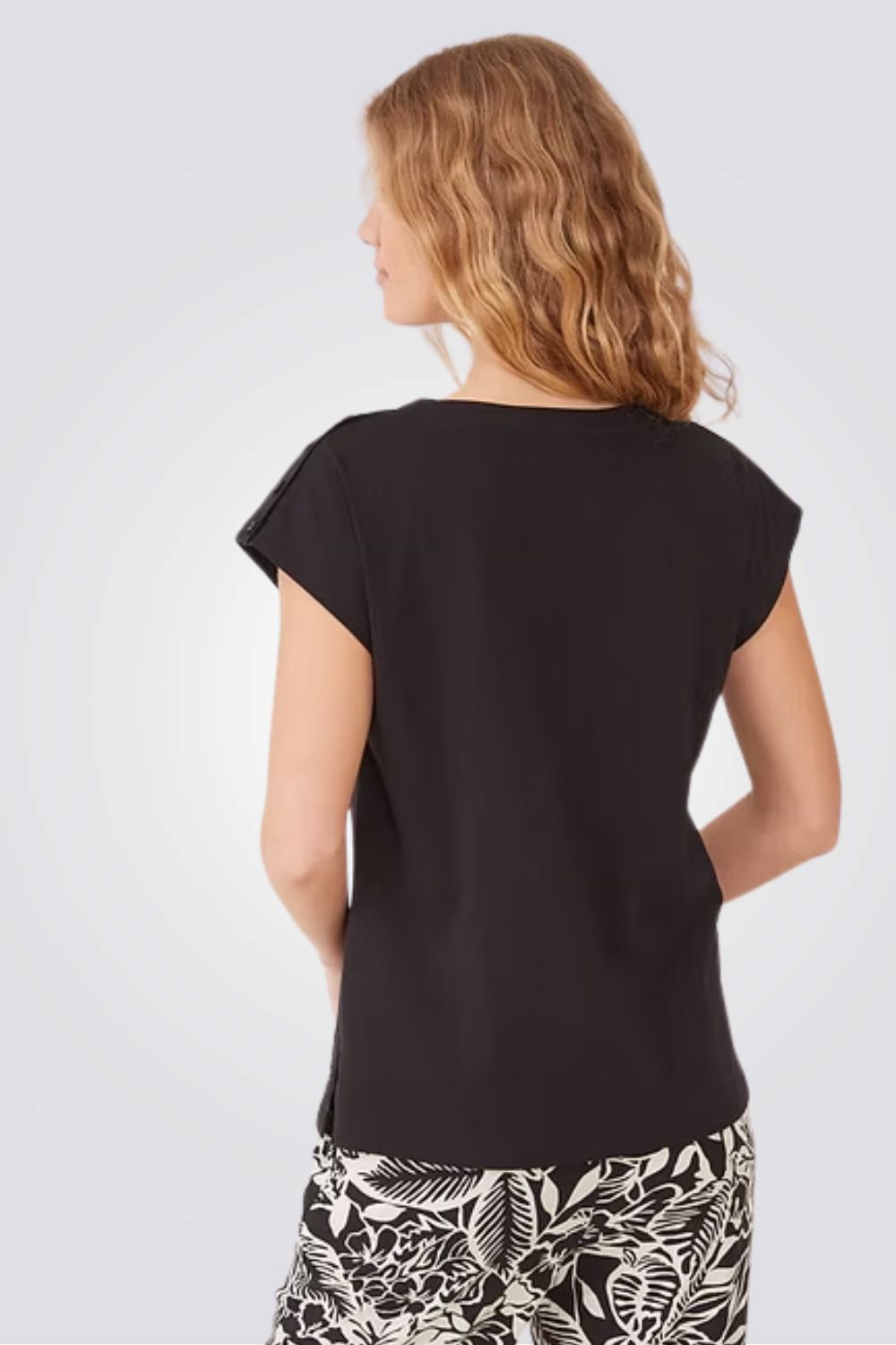 סט פיג'מת מעבר עם מכנס פרחוני ארוך