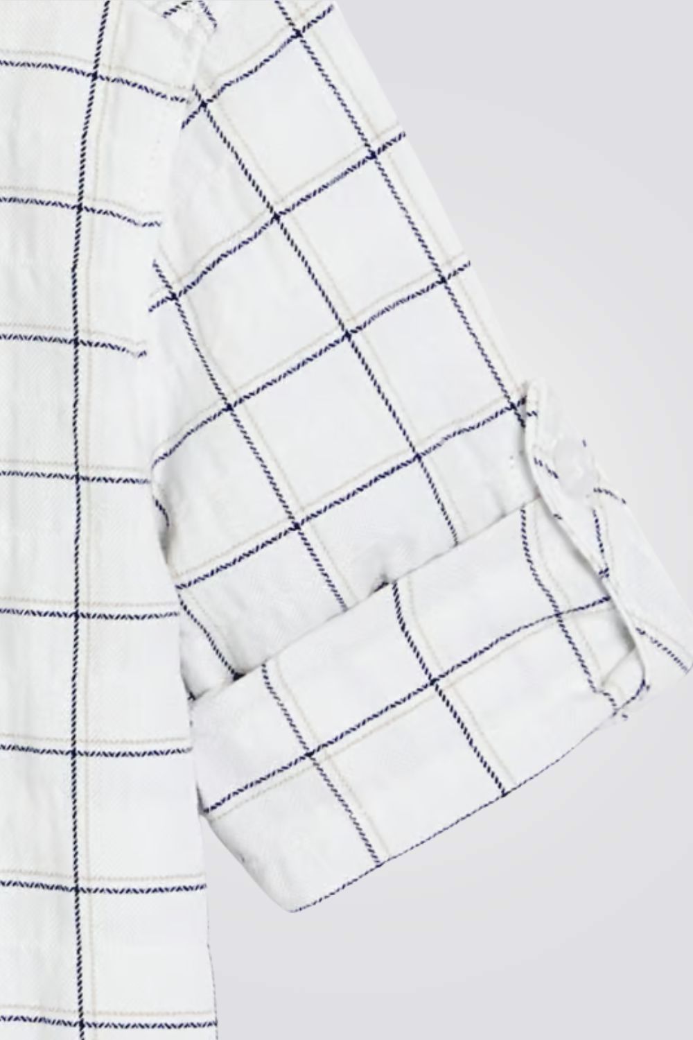 חולצת מכופתרת בהדפס משבצות לתינוקות