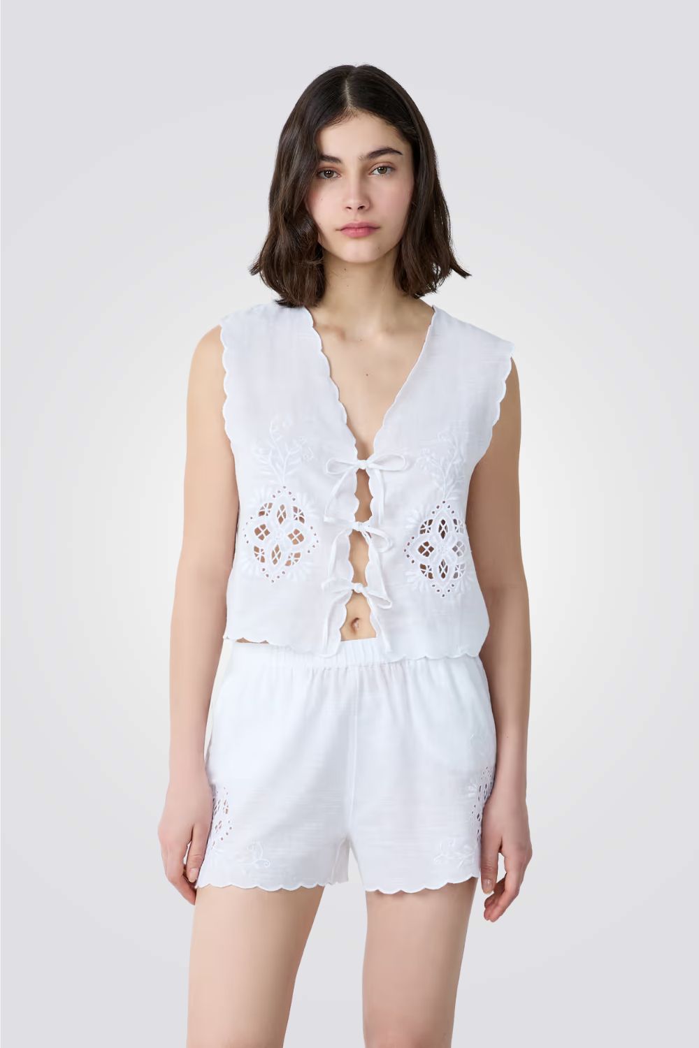 חולצת פיג'מה CARLYNE  בגזרת ווסט