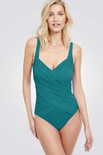 בגד ים שלם LATTICE בצבע ירוק