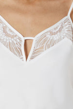 גופיית סאטן SPLENDEUR בצבע לבן