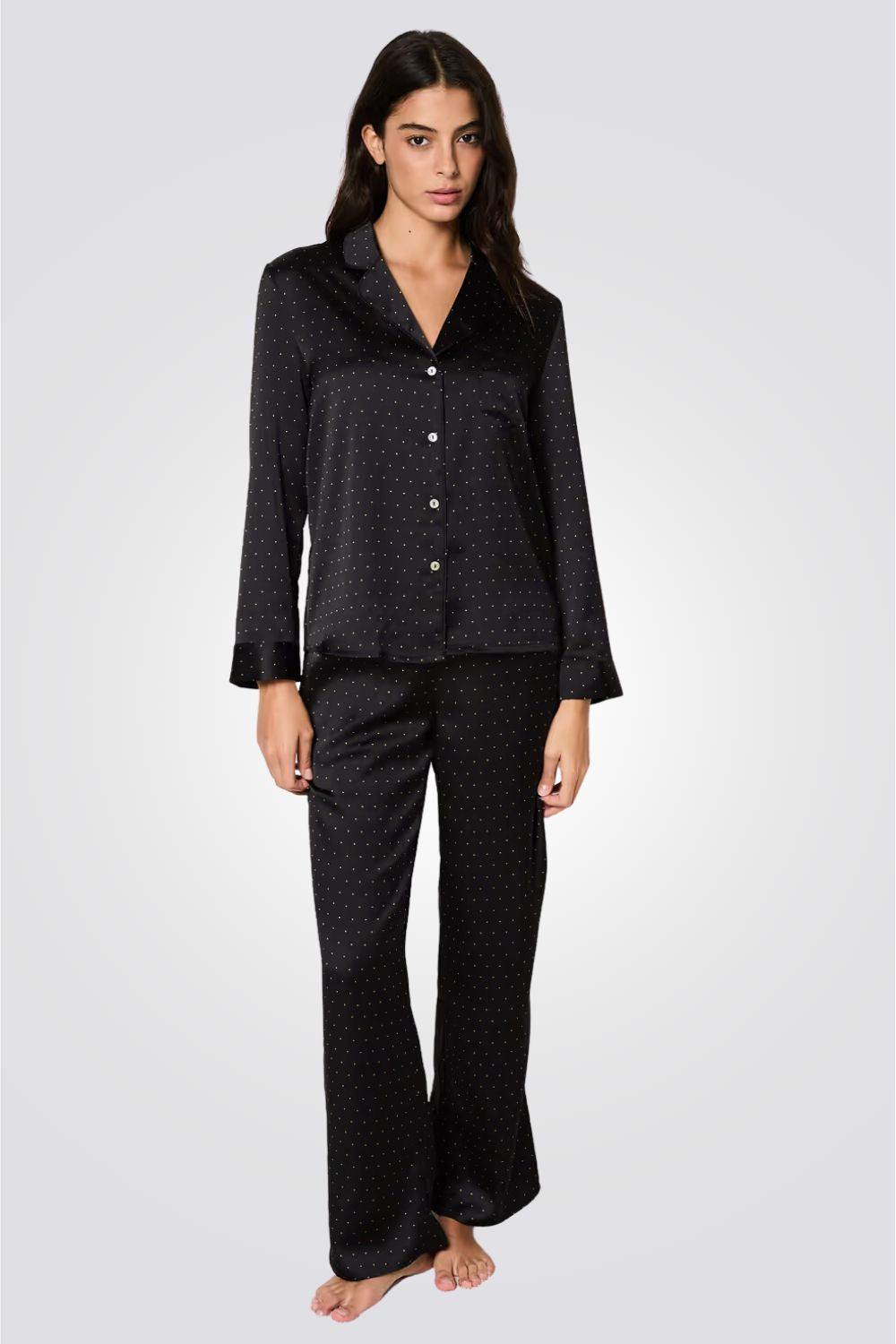 מארז פיג'מה סאטן SIDERA בשני צבעים