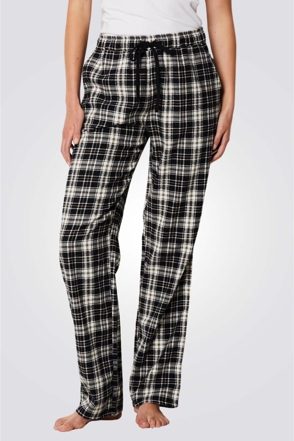 מכנסי פיג'מה ארוכים MARK בהדפס משובץ