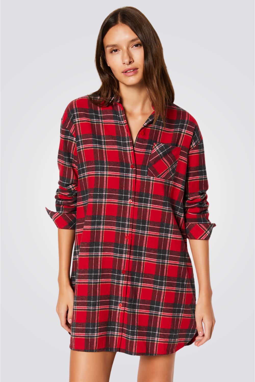 כותונת לילה GEORGY  משובצת