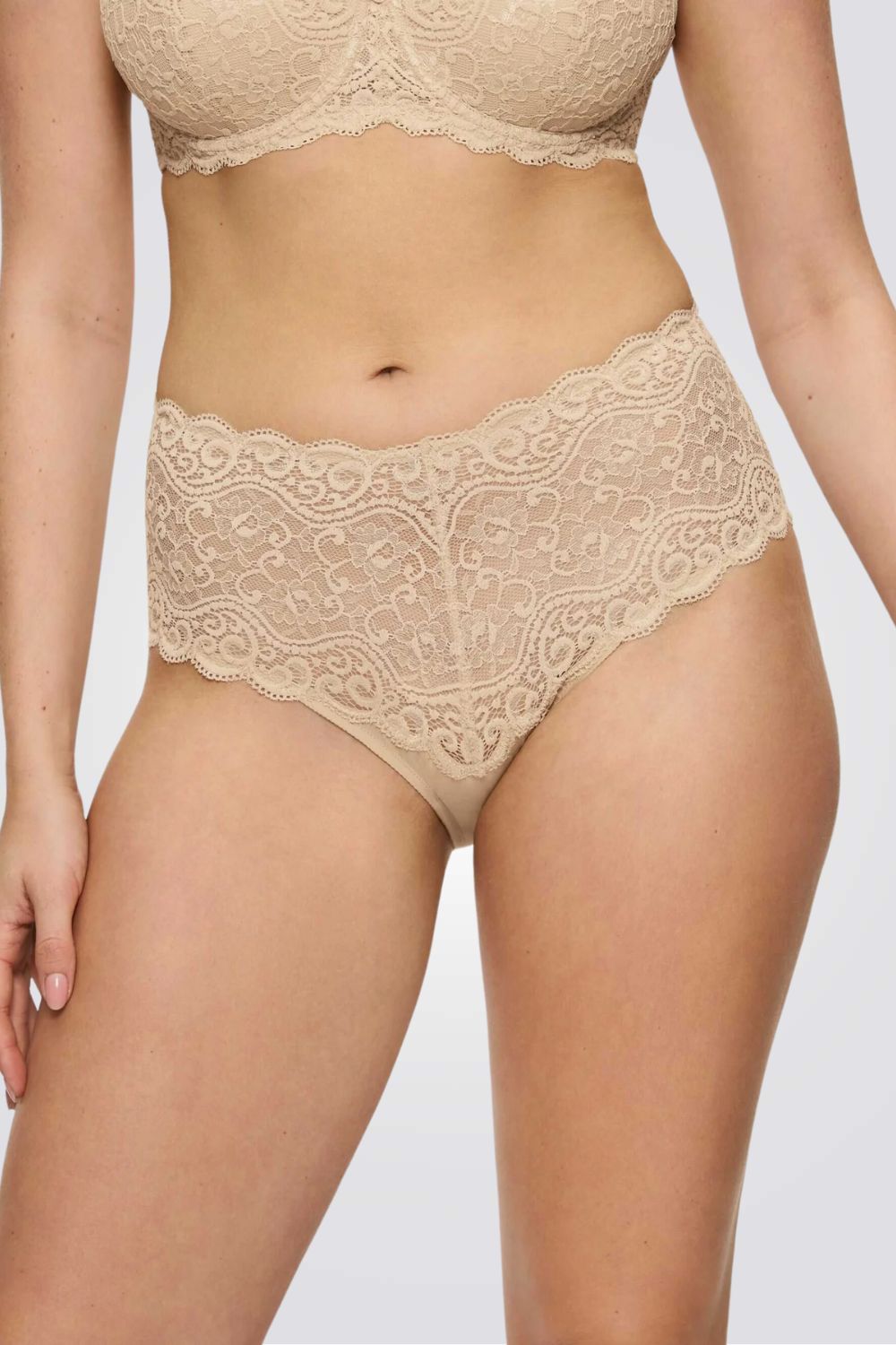 תחתוני מקסי תחרה Amourette בז'