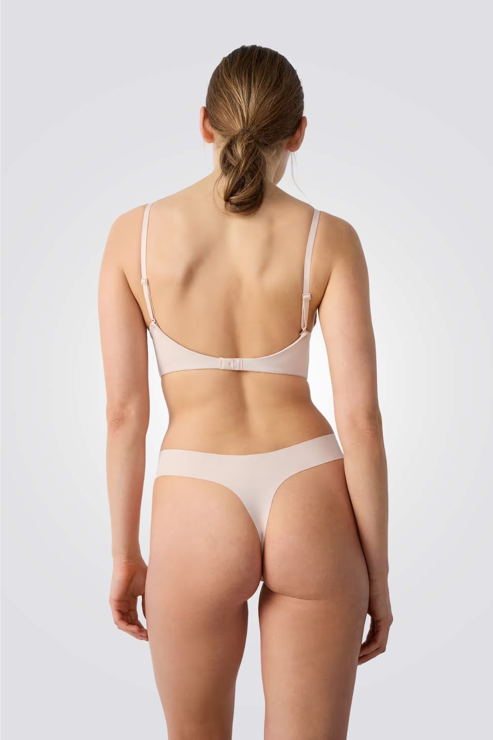 תחתוני חוטיני מיקרופייבר PURE FIT בצבע ניוד